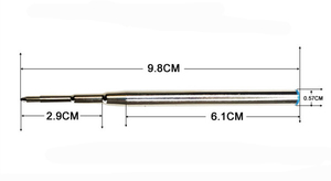 Đầu Đạn Kim Loại Màu Đen 9.8Cm Mẹo 1.0Mm Cho <span class=keywords><strong>Alfred</strong></span> Dunhill - Product Image 2
