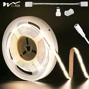 Cintura luminosa a LED IP20 COB a LED 3087 6.1 m 2000 bianco caldo K CRI90 + alta lumen DC24V flessibile cintura di luce a LED