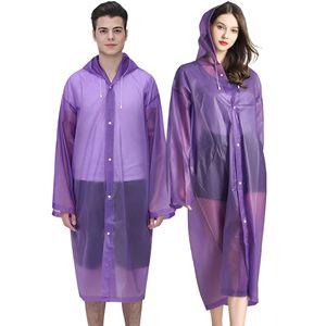 Imperméable réutilisable en EVA pour adulte, imperméable d'urgence à capuche long et léger pour les voyages en plein air, le camping et la randonnée - Product Image 1