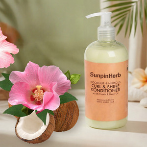 Professional Curl Defining <b>Conditioner</b> <b>Coconut</b> Hibiscus with Silk Protein for Thick Curly Hair Salon Care - Product Image 1