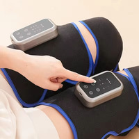 Masseur pour les pieds et les jambes sans fil avec chauffage, pression d'air, 3 vitesses, enveloppement à 360°, 2500 mAh, type C, télécommande, AS ALL STAR CE