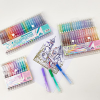 Stylo gel effaçable U+ pour étudiants et usage professionnel, 0,7 mm, rétractable, multicolore, séchage rapide, encre réinscriptible