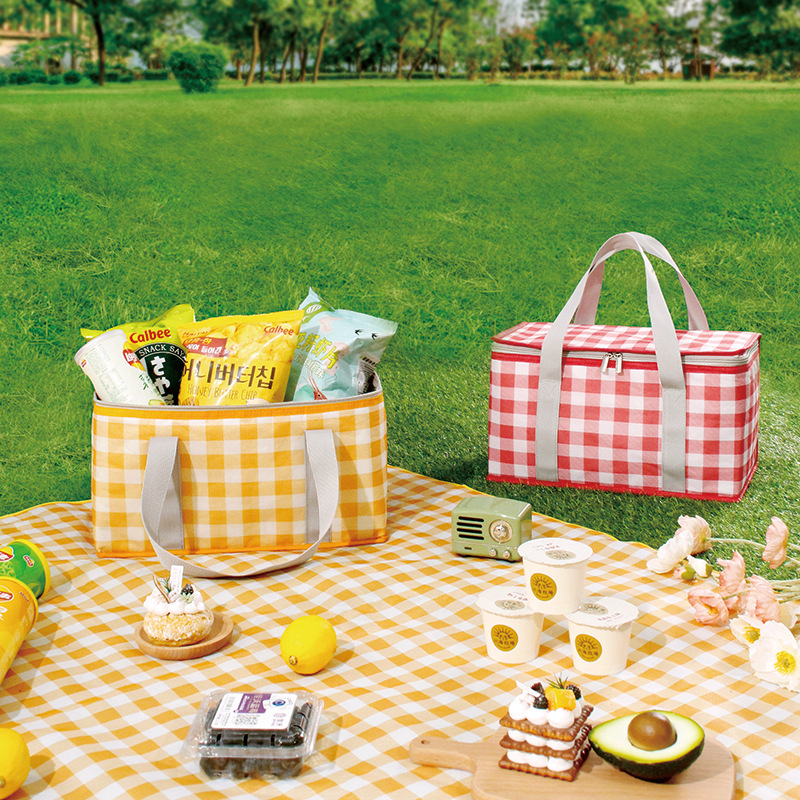 25L Aluminum Film Camping Lunch Bag Picnic Folding Extra Large Insulated Cooler Bags
