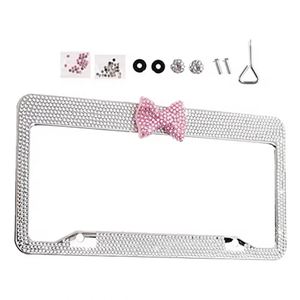 Metal Material for Number Bling Crystal Stainless Steel Car License Plate <b>Frame</b> - Product Image 1