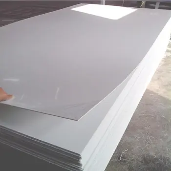 JINCAI sert PVC beyaz levha 4x8 parlak yüzey beyaz PVC plastik levha baskı için 0.5mm 1mm kalın