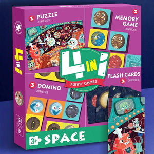 Set di Giochi Puzzle 4 in 1 Personalizzato EPT, Gioco di Memoria, Puzzle, Carte Flash, Puzzle Educativi per Bambini - Product Image 1