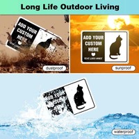 Personnalisable Aluminium UV Impression Votre Image Texte Ou Logo Extérieur Intérieur Maison Décoration Bureau Garages Magasins Métal Tin Signs