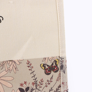 Sac fourre-tout en toile laminée avec logo personnalisé, design stéréoscopique, décoration en ruban, réutilisable, écologique, durable, fermeture à glissière - Product Image 4