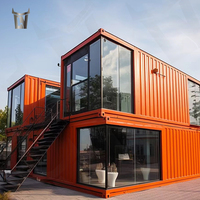 Maisons conteneurs mobiles préfabriquées pliables en acier de 20 et 40 pieds, écologiques et recyclables, pour écoles et logements.