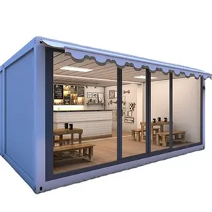 Kunden spezifische See container kommerziellen 20ft 40ft Lebensmittel bar Café Versand See container Coffeeshop Store