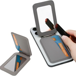 เคสใส่บัตรแม่เหล็กสำหรับผู้หญิงกระเป๋าเงินหนัง PU แฟชั่นมีขาตั้ง - Product Image 3