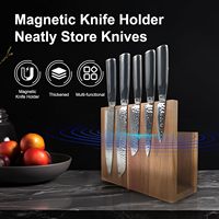 Ensemble de 4 planches à découper avec support magnétique pour couteau, non toxiques, étiquettes privées, planches à découper pour la décoration de la cuisine à domicile