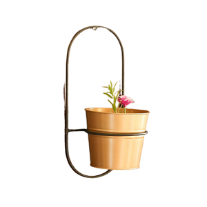 Round Hanging <b>Stand</b> Iron Metal Classic Design Planter Pot Home And Hotel Decor 200 <b>Pc</b> MOQ Indoor Decoration Wall Mount Planter - Product Image 3
