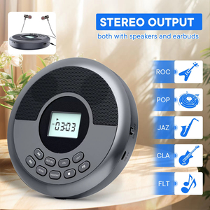 Lecteur CD portable anti-skip personnalisé en usine avec haut-parleur intégré, écran LCD, télécommande, Bluetooth, USB, MP3 – Cadeau audio idéal pour anniversaire ou étudiant - Product Image 3