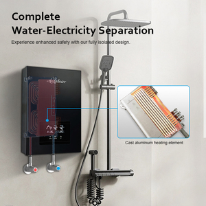 Calentador de Agua Eléctrico Instantáneo de Pared Anlabeier, 9000W, Pantalla LED, Temperatura Constante, IPX4 Impermeable, para Ducha en Casa - Product Image 2