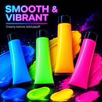 Crème de peinture faciale lavable à base d'eau GP Private Label 30ml/60ml, couleur nacrée fluorescente UV qui brille dans le noir, pour enfants