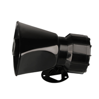 Sirène d'alarme portable étanche 130 dB, 220 V, corps en ABS, klaxon d'avertissement industriel extérieur pour la sécurité incendie et la sécurité