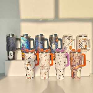 Regalos de Halloween y Navidad, Taza de Viaje de Acero Inoxidable de Doble Pared, 40 oz, con Asa, para Sublimación, Disponible en EE. UU. - Product Image 5
