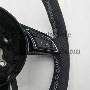 Volant de direction en cuir de qualité supérieure pour Audi A4 RS3 RS5 RS6 A6 C7 C6 A7 A3 RS7 TTRS TT R8 S4 - Product Image 4