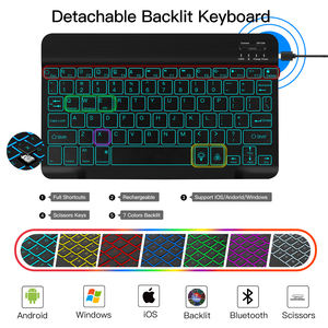 Flip Fold Magnetic con retroilluminazione <span class=keywords><strong>Cover</strong></span> per Tablet tastiera Wireless per tastiera <span class=keywords><strong>Samsung</strong></span> <span class=keywords><strong>Galaxy</strong></span> <span class=keywords><strong>Tab</strong></span> <span class=keywords><strong>S6</strong></span> 10.4 - Product Image 4