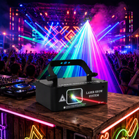 Mini projecteur laser RVB 15W puissant bleu fer, animation de lignes pleine couleur, contrôle DMX512 et via application, pour discothèque, DJ, fête, hôtel