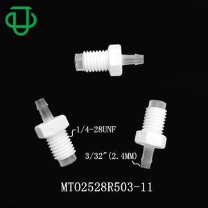 Conector Recto Externo Roscado de Plástico PP de Alta Calidad 1/4-28UNF para Conexión Giratoria - Accesorios para Conectores - Product Image 5