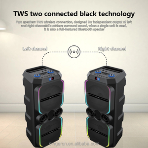 ABS-12202 chuyên nghiệp Stereo Loa siêu trầm không dây Mic karaoke loa Hifi không dây màu xanh-răng Xe đẩy Đảng DJ loa lớn - Product Image 5