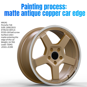 Applicable pour Porsches 718 20 pouces peint roues moyeu <span class=keywords><strong>911</strong></span> 21 pouces champagne or jantes jante moyeu de roue personnalisé - Product Image 5