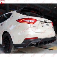 Aileron avant et diffuseur arrière en fibre de carbone Z-ART Aerokit pour Maserati Levante 2017-2020