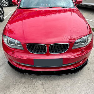 สำหรับ BMW ซีรีส์ 1 E81 E82 E87 E88 LCI รุ่นมาตรฐาน ปี 2007-2011 สีดำเงา ชุดแต่งสปอยเลอร์กันชนหน้ารถยนต์ - Product Image 5