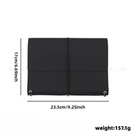 Couverture de carnet à 3 volets avec bande élastique, pochette de planificateur rechargeable pour carnet A6, idéale pour le bureau, les voyages et l'enregistrement quotidien