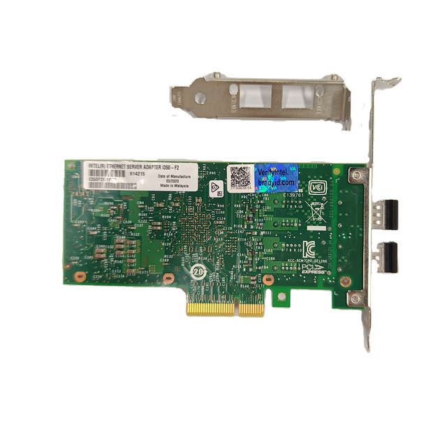 New Original Fiber Gigabit Dual NIC Intel I350-F2 1Gb PCI Express 2.1 X4 Internal Server Ethernet Card Model