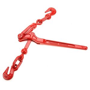 โซ่เหล็กอัลลอยด์เกรด 70 พร้อมตะขอและตัวรัดแบบแร็คเช็ต ชุดพร้อมใช้งานสำหรับงานขนส่งทางรถบรรทุก - Product Image 2