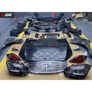 Factory Supply High Quality body kit for Benz 2006-2013 W221 1:1 change to Maybach W222 front rear bumper