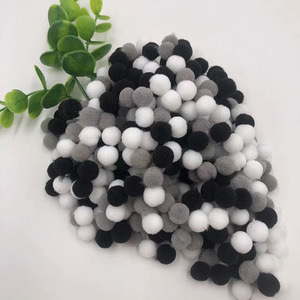 PomPom บอลขนฟูขนาดเล็ก8/10/15/20/25/30มม. ปอมปอมปอมปอม3ซม. ทำมือสำหรับงานฝีมือ DIY อุปกรณ์เย็บผ้าตกแต่งบ้าน - Product Image 2