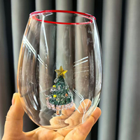 Tasses à café en verre à paroi simple/double, design moderne et luxueux, personnalisées, 250/350/450 ml, écologiques, avec dessin animé 3D