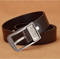 Ceinture en cuir de vachette pour homme sur mesure avec boucle à ardillon 38 mm, style vintage, décontracté et professionnel, OEM, marque privée