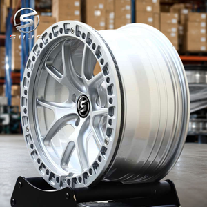 Rueda de Aleación con Diseño de Rayos Divididos en Plata Brillante y Cara Cóncava, Rin de Alto Rendimiento para Autos Europeos, Japoneses y Estadounidenses - Product Image 3