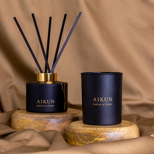 AIKUN – Coffret Cadeau de Luxe pour Mariage, Vente en Gros, Marque Privée, Cire de Soja, Huile Parfumée pour la Maison, Diffuseur à Bâtonnets, Bougies Parfumées - Product Image 1