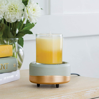 Réchauffeur de bougie personnalisé 2 en 1 cire en céramique fond brûleur parfumé chauffe-bougies électriques