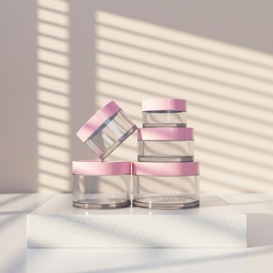 Luxury <b>Empty</b> White 150ml/200ml PET Body Butter Cosmetic Scrub Cream Hair Conditioner Packaging <b>Jars</b> with Lids - Product Image 4