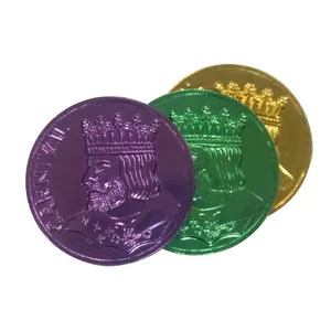 Anodized colors aluminum coin style logo entertaining coin