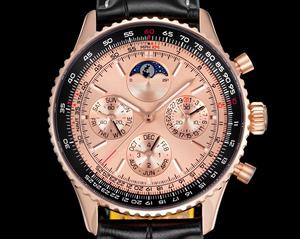 Boîtier en acier inoxydable, cadran en verre saphir, mouvement mécanique, résistant à l'eau, montre chronographe automatique luxueuse - Product Image 2