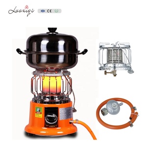 Hot Selling Portable Camping Kitchen 2 in 1 Gas Heater and Cooker Solar Energy Water Bucket Single Stove with Handle Lq-kb8, Lq - Product Image 1