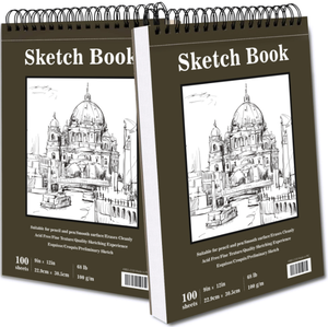 Nghệ thuật Sketchbook nghệ thuật vẽ tranh giấy viết 9x12 inch phác thảo cuốn sách xoắn ốc máy tính xách tay - Product Image 5