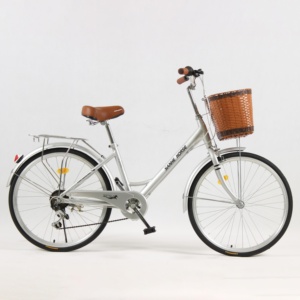 <span class=keywords><strong>Bicicleta</strong></span> <span class=keywords><strong>Urbana</strong></span> Económica de 24 Pulgadas con Cuadro de Acero de Alto Carbono de Una Sola Velocidad para <span class=keywords><strong>Mujer</strong></span> - Product Image 4