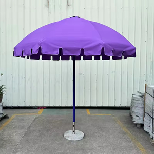 Ombrellone Semicircolare Personalizzabile con Telaio in Alluminio per Giardino e Uso Esterno - Product Image 5
