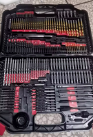 246 Pcs Kotak Peralatan OEM Hard Case untuk Mekanik, Pertukangan Kayu, Kunci, Ratchet, Soket, Set Perkakas Tangan, Bor Otomotif, Set Mata Bor