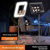Kit complet d'éclairage d'appoint pour photographie, avec support en nylon et barre transversale en option, pour studio, diffusion en direct et prise de vue de produits