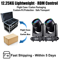 Luz Móvil LED de 200W con Doble Prisma DMX512, Efecto Arcoíris RGB, Luces para DJ, Discotecas, Fiestas, Venta al Por Mayor de Fábrica